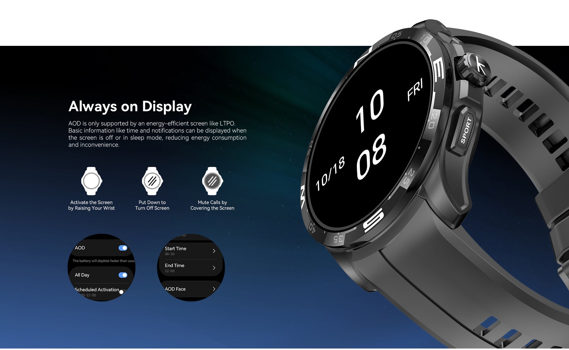 Kieslect Actor Smartwatch with Stunning Ceramic Bezel