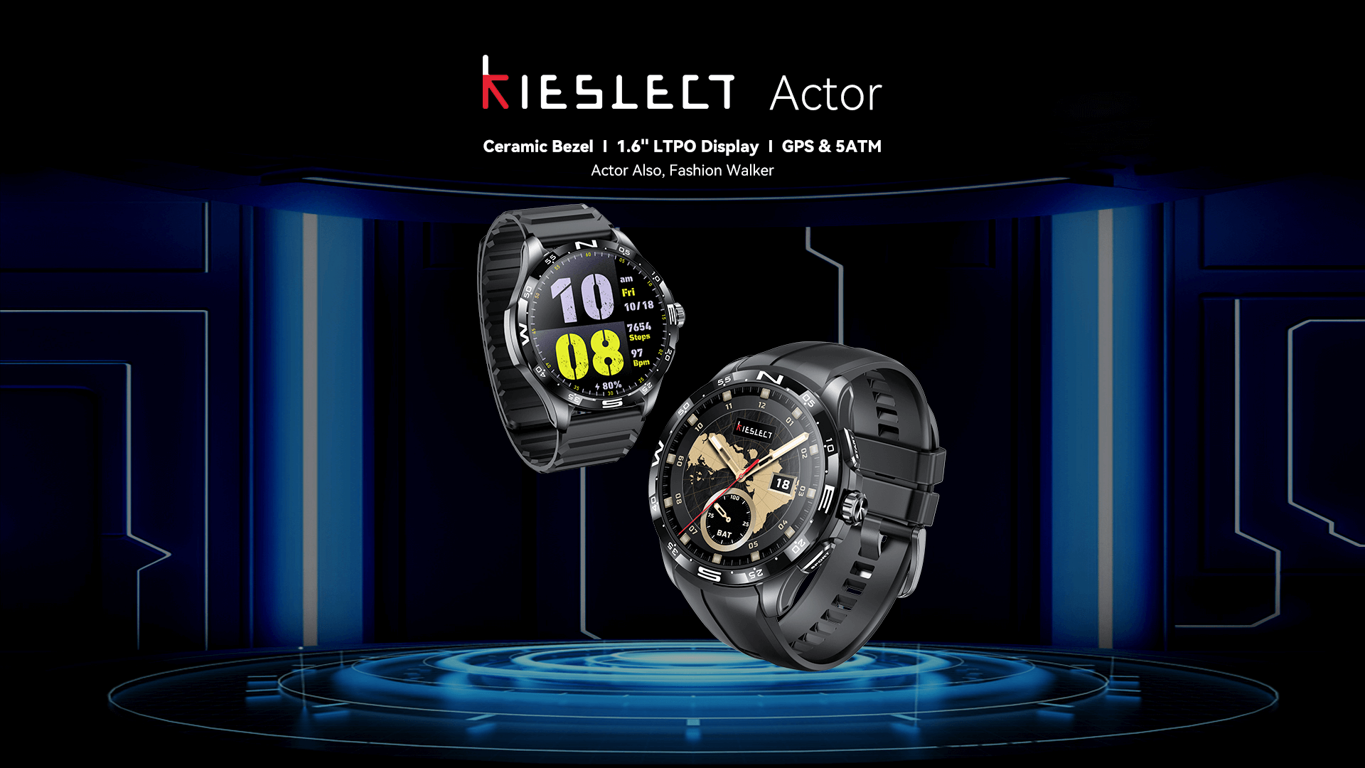 Introducing Kieslect Actor: An Unparalleled Flagship Smartwatch with Stunning Ceramic Bezel