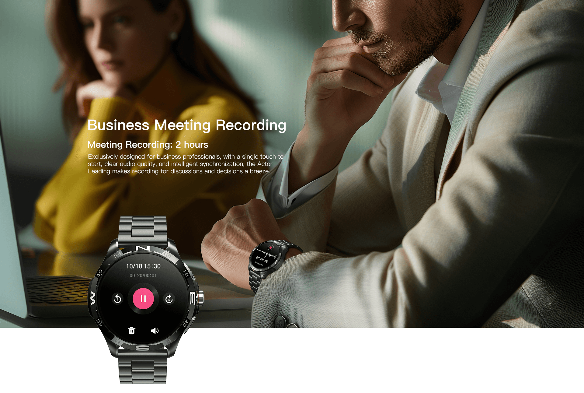 Kieslect Actor Leading GPS Calling Fashion Smart Watch